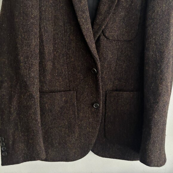 Primark Brown Harris Tweed Sport Coat/ Blazer -38 - Picture 3 of 12
